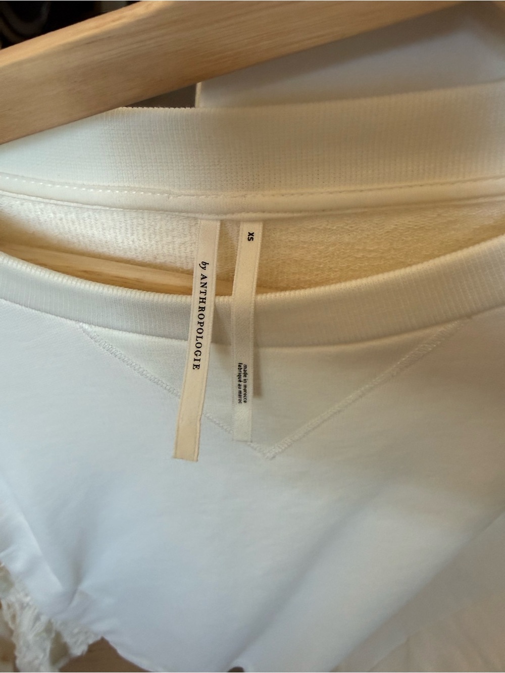 Another Women’s Cream Long-Sleeve Pullover Top - Picture 5 of 5